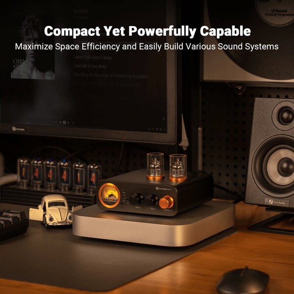 Main product image for Fosi Audio MC331 2.1 Tube Integrated Bluetooth Amplifier with DAC and VU Meter235-286